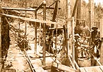 Head frame at the Shaft
